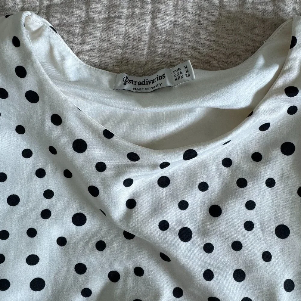 Stradivarius Polka Dot Bodysuit New Without Tags - Size M 🤍 - Picture 7 of 12